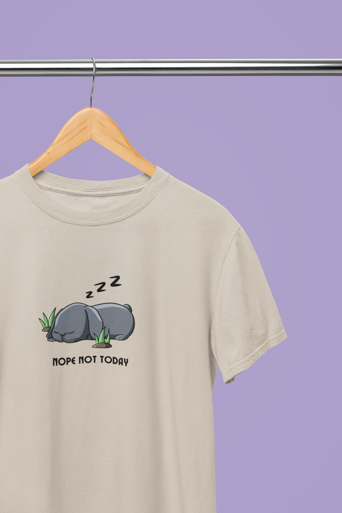 Nope Not Today Hugo Bunny T-shirt