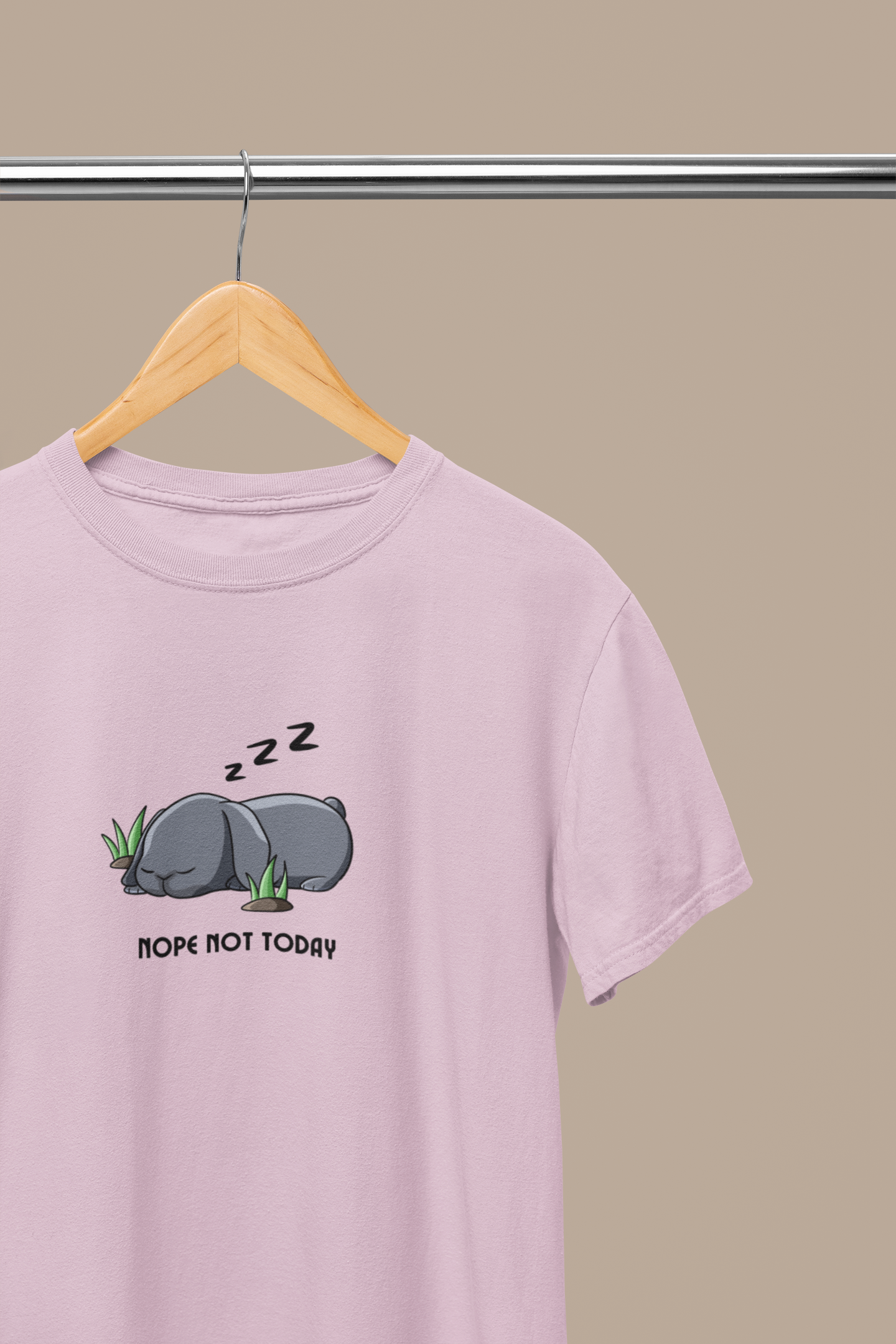 Nope Not Today Hugo Bunny T-shirt