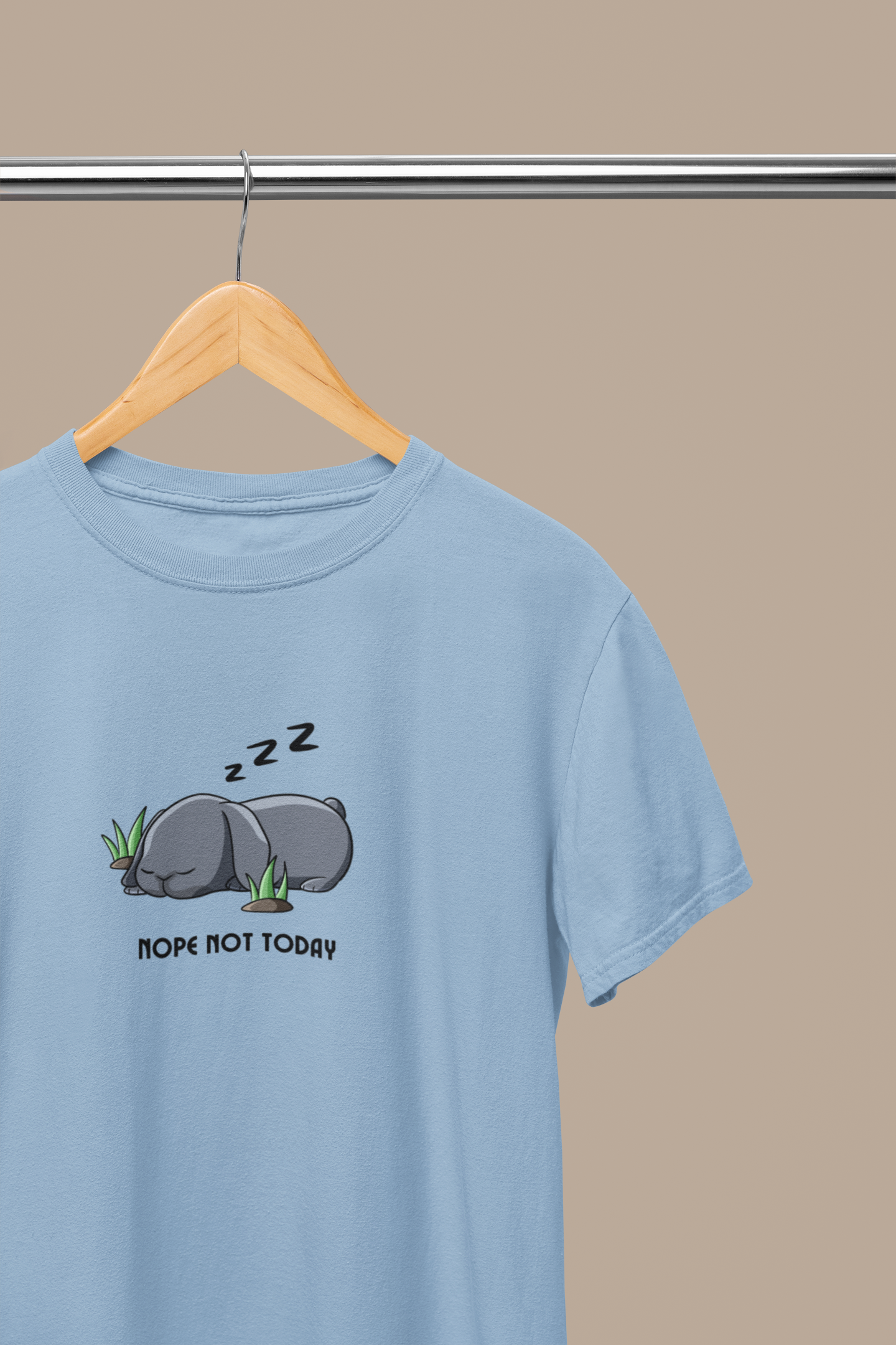 Nope Not Today Hugo Bunny T-shirt